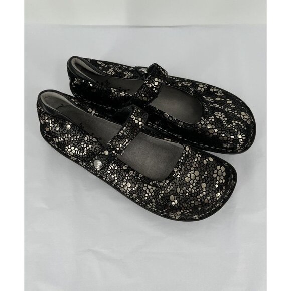 ALEGRIA Belle Gold Mosaic Mary Jane Comfort Shoe Size EU 39 US 9 BEL-780 - Picture 1 of 13